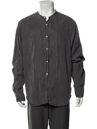 Pre-owned Officine Generale Long Sleeve Shirt In Grey