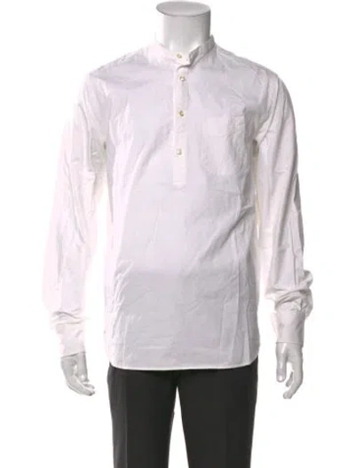 Pre-owned Officine Generale Long Sleeve Shirt In White