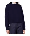 Officine Generale Long Sleeve Sweater In Blue