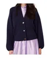 Officine Generale Jaimie Balloon-sleeve Button Cardigan In Blue