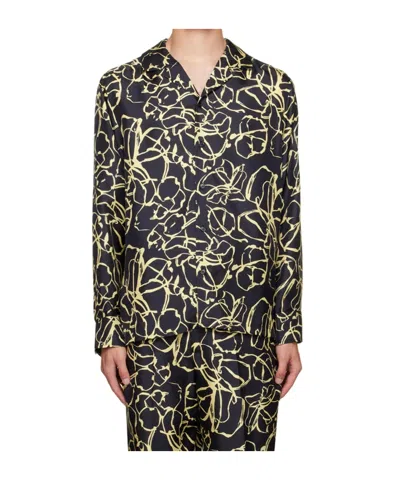 Officine Generale Long-sleeved Shirt In Multi