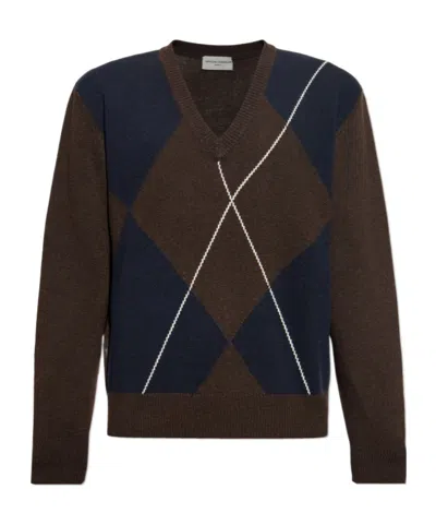 OFFICINE GENERALE ARGYLE-PATTERN JUMPER