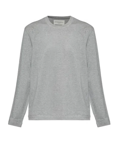 Officine Generale Long-sleeve T-shirt In Gray