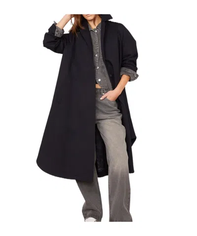 Officine Generale Long-sleeved Coat In Black