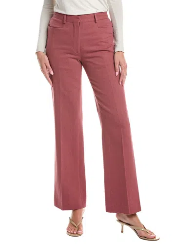 Officine Generale Lorine Wool-blend Pant In Burgundy
