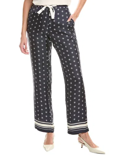 Officine Generale Magali Silk Pant In Black