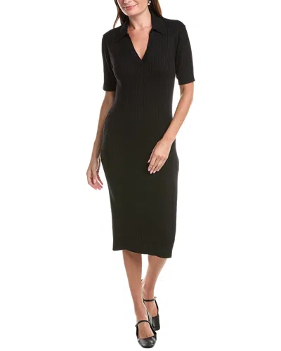 Officine Generale Maissa Wool Polo Dress In Animal Print