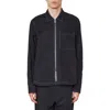 Officine Generale Officine Générale Malo Organic Cotton Poplin Jacket In Black/ecru