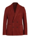 Officine Generale Officine Générale Man Blazer Brick Size 42 Cotton, Elastane In Red