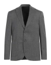 Officine Generale Officine Générale Man Blazer Charcoal Size 44 Virgin Wool