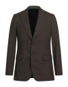 Officine Generale Officine Générale Man Blazer Chocolate Brown Size 44 Virgin Wool In Brown
