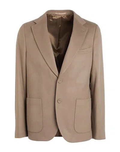 Officine Generale Officine Générale Man Blazer Khaki Size 40 Wool, Cashmere In Brown