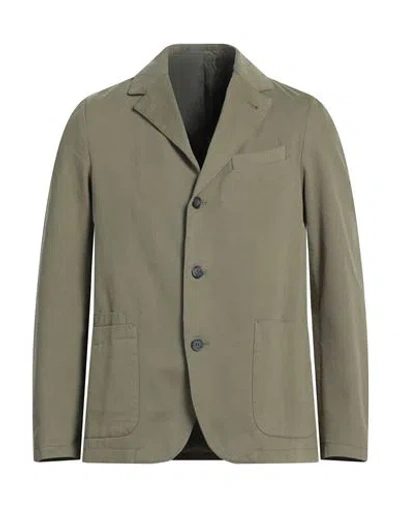 Officine Generale Officine Générale Man Blazer Military Green Size 44 Organic Cotton