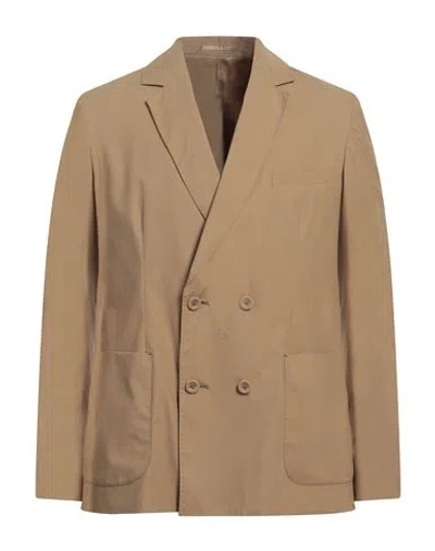 Officine Generale Officine Générale Man Blazer Sand Size 44 Organic Cotton In Neutral