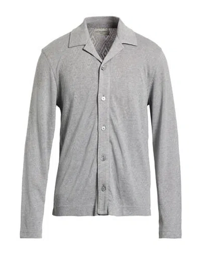 Officine Generale Officine Générale Man Cardigan Grey Size Xxl Lyocell, Cotton In Gray