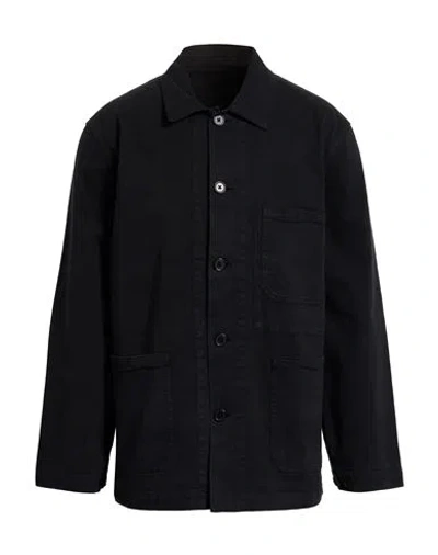 Officine Generale Chad Cotton-blend Twill Jacket In Black