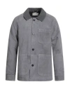 Officine Generale Officine Générale Vadim Goat Suede Jacket In Gray