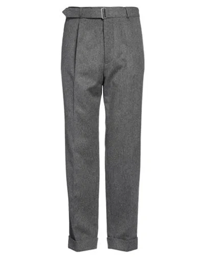 Officine Generale Officine Générale Man Pants Grey Size 36 Wool, Cashmere In Darkgrey/lightgrey