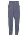 Officine Generale Pleat-detail Tapered Trousers In Blue