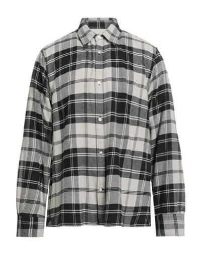Officine Generale Officine Générale Man Shirt Black Size Xxl Cotton In Gray