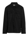 Officine Generale Officine Générale Man Shirt Black Size Xxl Virgin Wool, Cashmere