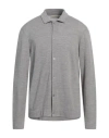 Officine Generale Officine Générale Man Shirt Light Grey Size L Wool, Polyamide In Gray