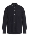 Officine Generale Officine Générale Man Shirt Midnight Blue Size Xl Cotton, Lyocell In Blue