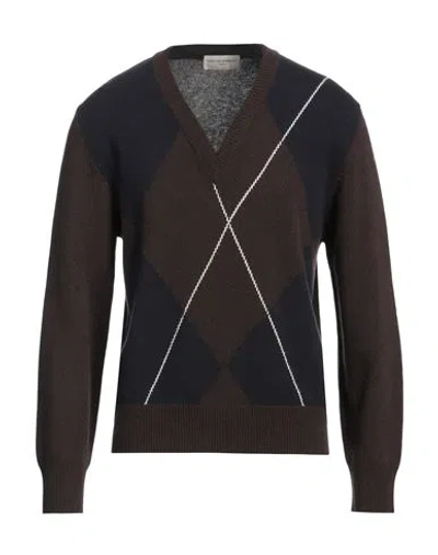 Officine Generale Officine Générale Man Sweater Dark Brown Size L Virgin Wool