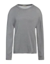 Officine Generale Officine Générale Man Sweater Grey Size Xl Merino Wool, Cupro In Gray