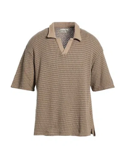 Officine Generale Officine Générale Man Sweater Khaki Size Xl Cotton In Neutral