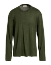 Officine Generale Reggie Wool-blend Crewneck Sweater In Green
