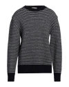 Officine Generale Officine Générale Man Sweater Navy Size Xl Wool, Nylon In Navy Blue
