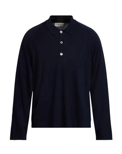 Officine Generale Officine Générale Man Sweater Navy Size Xxl Virgin Wool In Blue