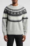 Officine Generale Manolo Sweater In Grey/black