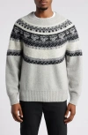 Officine Generale Manolo Sweater In Grey/black