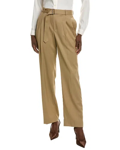 Officine Generale Marilou Wool Pant In Brown