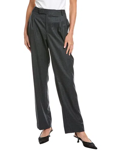 Officine Generale Marilou Wool Pant In Gray