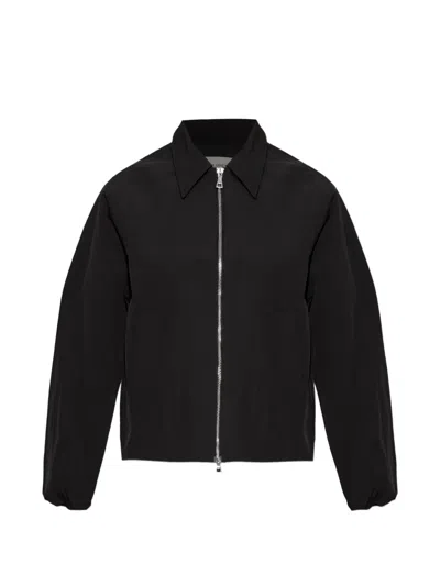 Officine Generale Marla Zip Jacket In Black