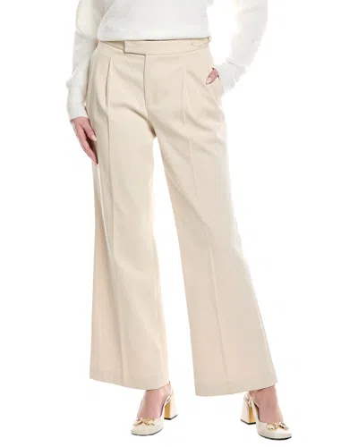 Officine Generale Maryse Wool Pant In Neutral