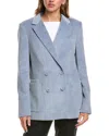 Officine Generale Mathilde Corduroy Jacket In Blue