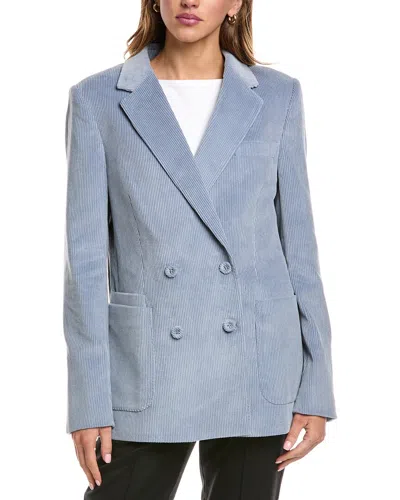 Officine Generale Mathilde Corduroy Jacket In Blue