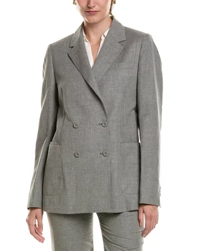 Officine Generale Officine Générale Mathilde Linen-blend Jacket In Gray