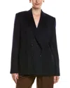 Officine Generale Mathilde Wool Jacket In Navy