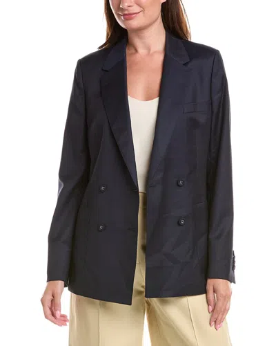 Officine Generale Mathilde Wool Jacket In Navy