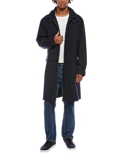 Officine Generale Mayeul Wool-blend Parka In Transparent