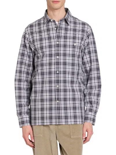 Officine Generale Men's Alex Cotton Check Shirt In Multi