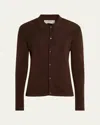 Officine Generale Men's Brent Slim Knit Button-down Shirt In Brown