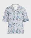 Officine Generale Blue Eren Shirt In Multi