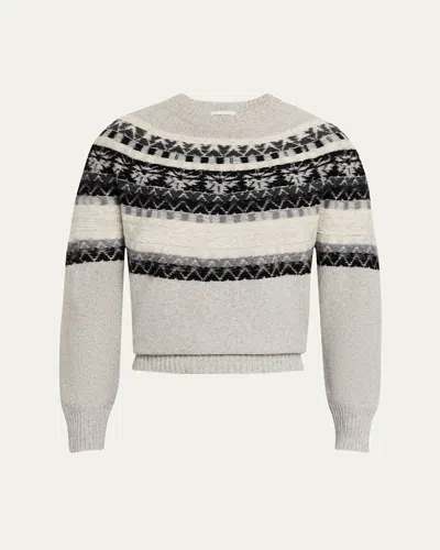 OFFICINE GENERALE MEN'S MANOLO FAIR ISLE WOOL SWEATER