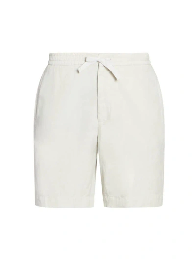 Officine Generale Men's Phil Garment-dyed Shorts In Moon